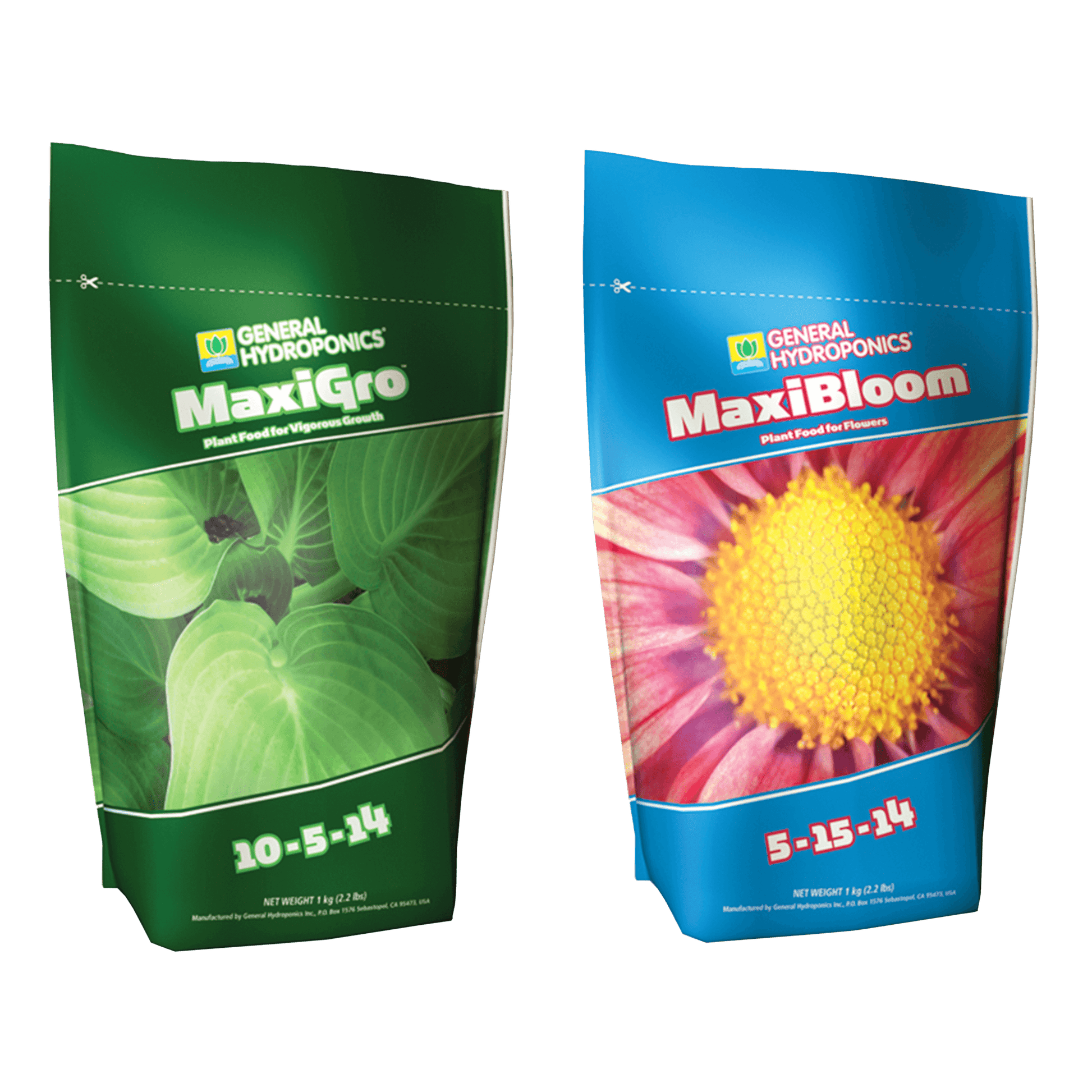 General Hydroponics Maxi Series – MaxiGro & MaxiBloom Dry Nutrients