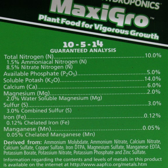 General Hydroponics Maxi Series – MaxiGro & MaxiBloom Dry Nutrients