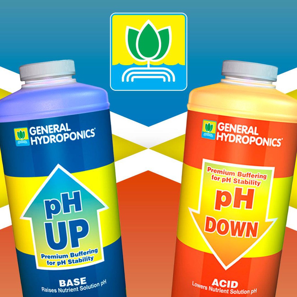 General Hydroponics pH Up, ph Down, Test Indicator, Test Kit – Nutrient Solution pH Control (60ml / 237ml / Kit)