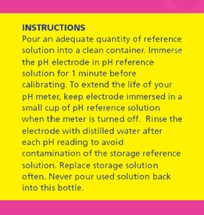 General Hydroponics Standard Reference Solution 4.01 / 7.0 pH Calibration Solution