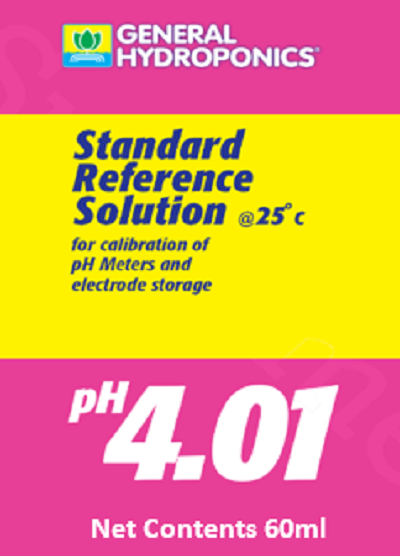 General Hydroponics Standard Reference Solution 4.01 / 7.0 pH Calibration Solution