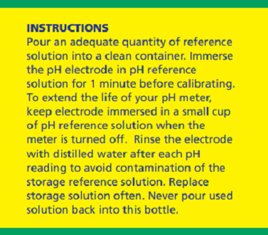 General Hydroponics Standard Reference Solution 4.01 / 7.0 pH Calibration Solution