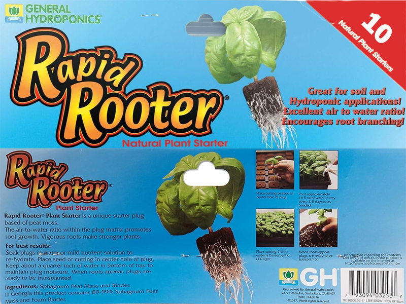 General Hydroponics Rapid Rooter Starter Plugs – 10 pcs