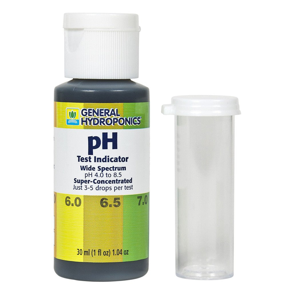 General Hydroponics pH Up, ph Down, Test Indicator, Test Kit – Nutrient Solution pH Control (60ml / 237ml / Kit)