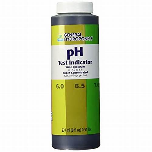 General Hydroponics pH Up, ph Down, Test Indicator, Test Kit – Nutrient Solution pH Control (60ml / 237ml / Kit)