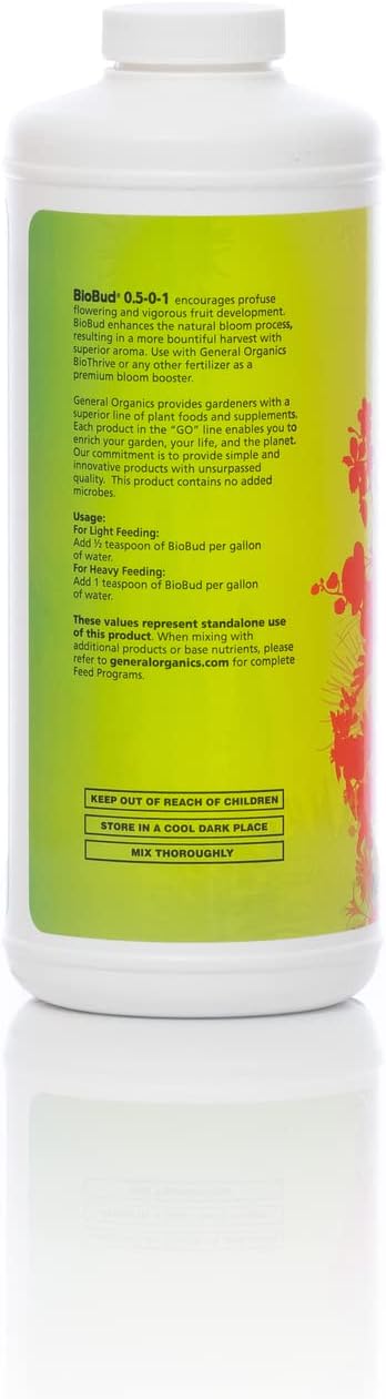 General Organics BioBud Bloom Booster – Flowering Enhancer for Vegetables & Indoor Plants