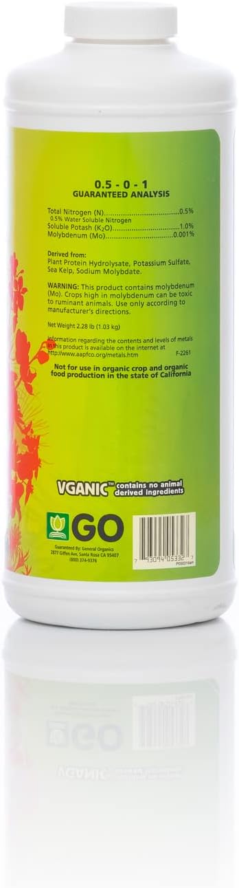 General Organics BioBud Bloom Booster – Flowering Enhancer for Vegetables & Indoor Plants