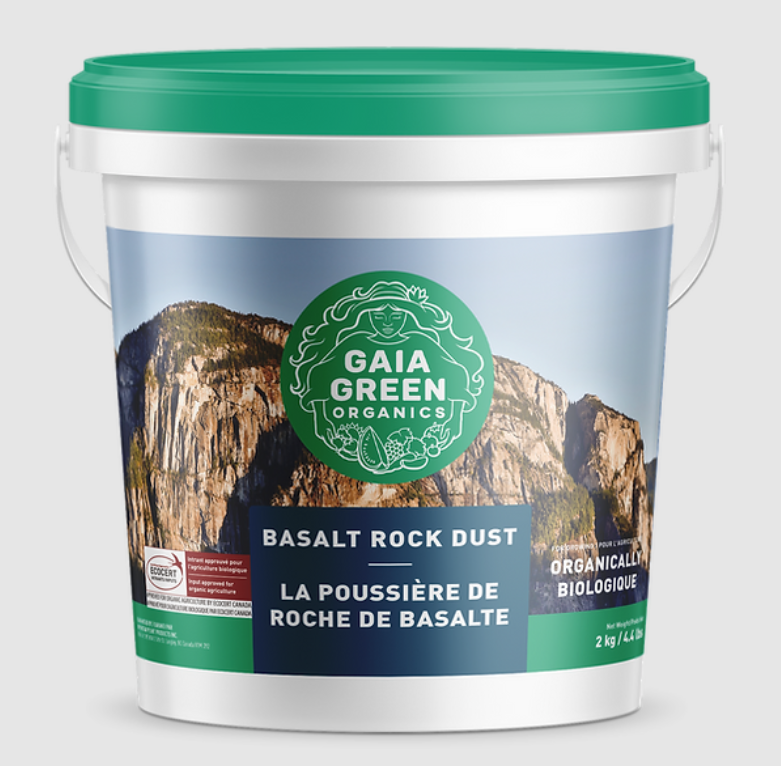 Gaia Green Basalt Rock Dust 250 g – Natural Soil Mineral for Vegetables, Herbs & Indoor Plants