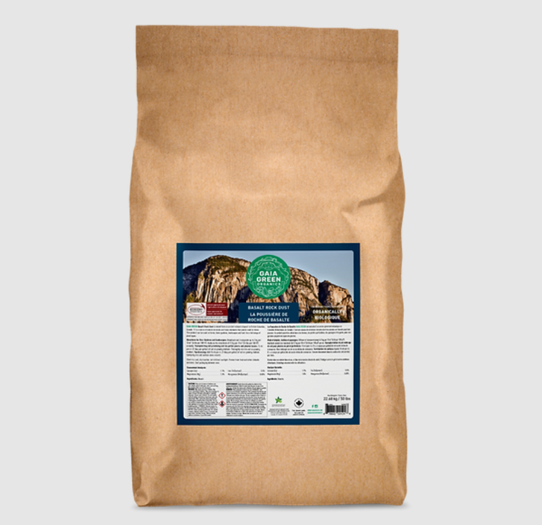 Gaia Green Basalt Rock Dust 250 g – Natural Soil Mineral for Vegetables, Herbs & Indoor Plants