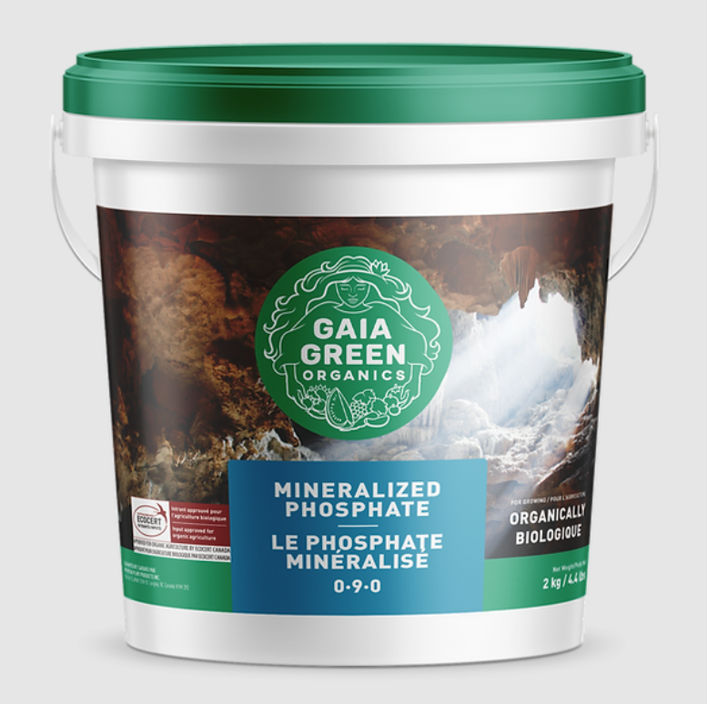 Gaia Green Mineralized Phosphate 250g – Organic Phosphorus Fertilizer for Vegetables, Herbs & Flowering Plants (0-9-0)