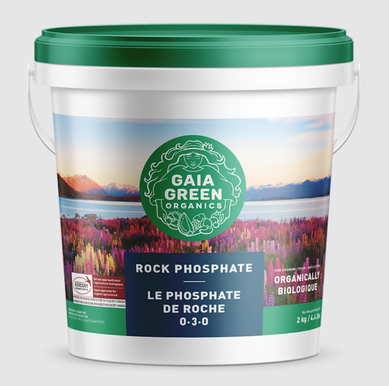 Gaia Green Rock Phosphate 250 g – Slow-Release Phosphorus Fertilizer for Vegetables, Herbs & Indoor Plants