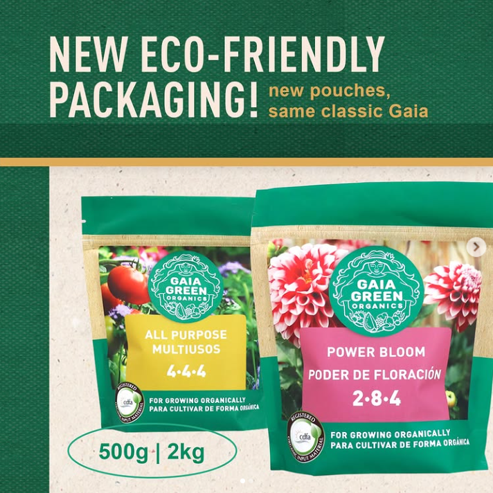 Gaia Green Power Bloom 2-8-4 – Organic Bloom Fertilizer for Vegetables, Herbs & Flowering Plants