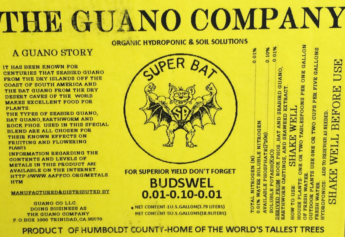 The Guano Co. Budswel 250mL – Organic Bloom Enhancer for Soil & Hydroponics