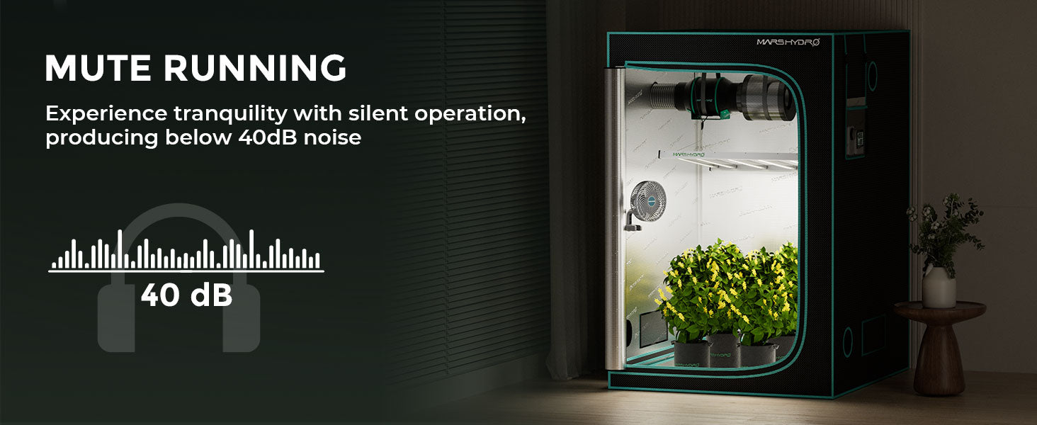 Mars Hydro 6" Auto Oscillating Clip-On Fan for Indoor Grow Tents
