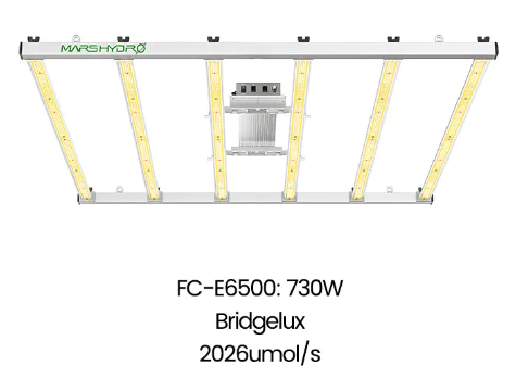 Mars Hydro FC-E6500 730W LED Grow Light – Full Spectrum, App Control, 5x5 ft Coverage