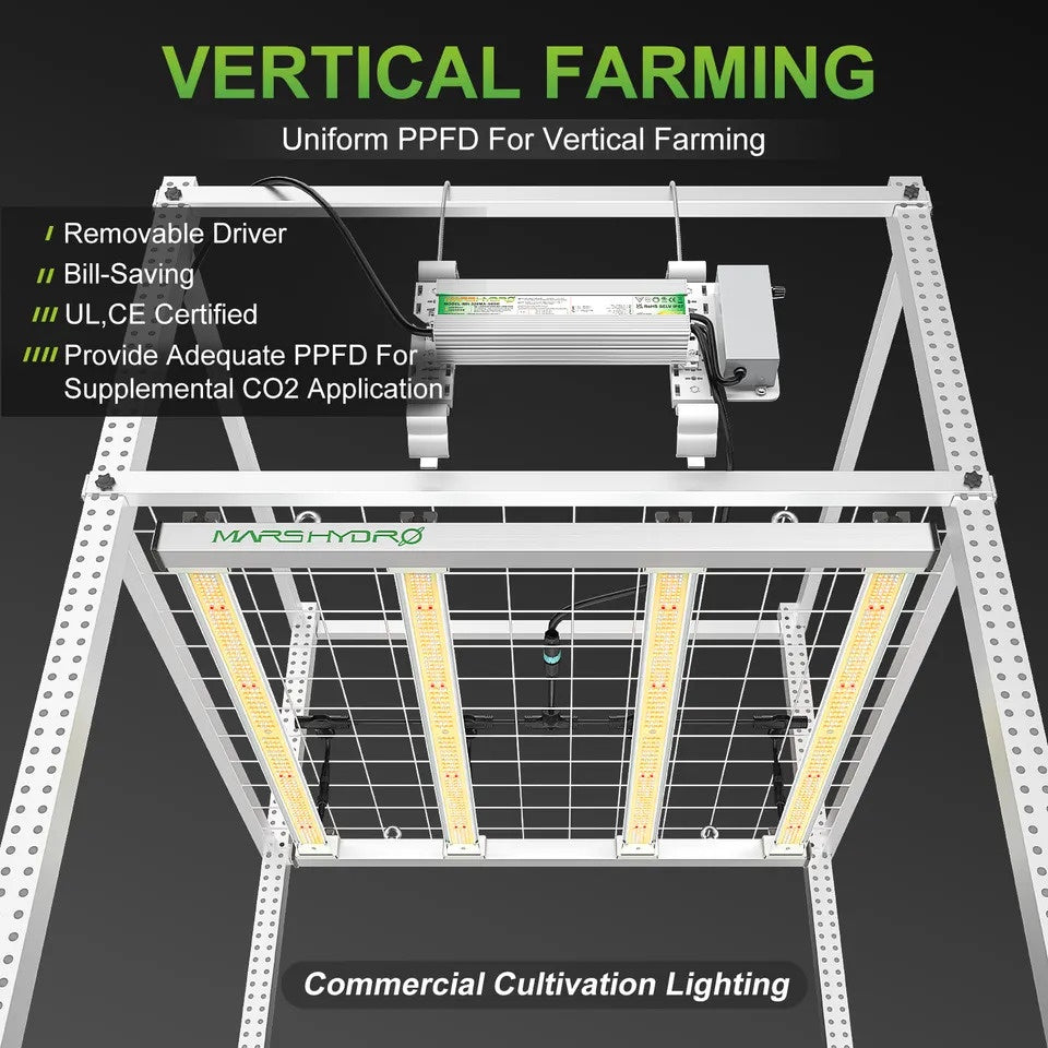 Mars Hydro FC-E3000 300W LED Grow Light – Full Spectrum, Dimmable for Indoor Plants