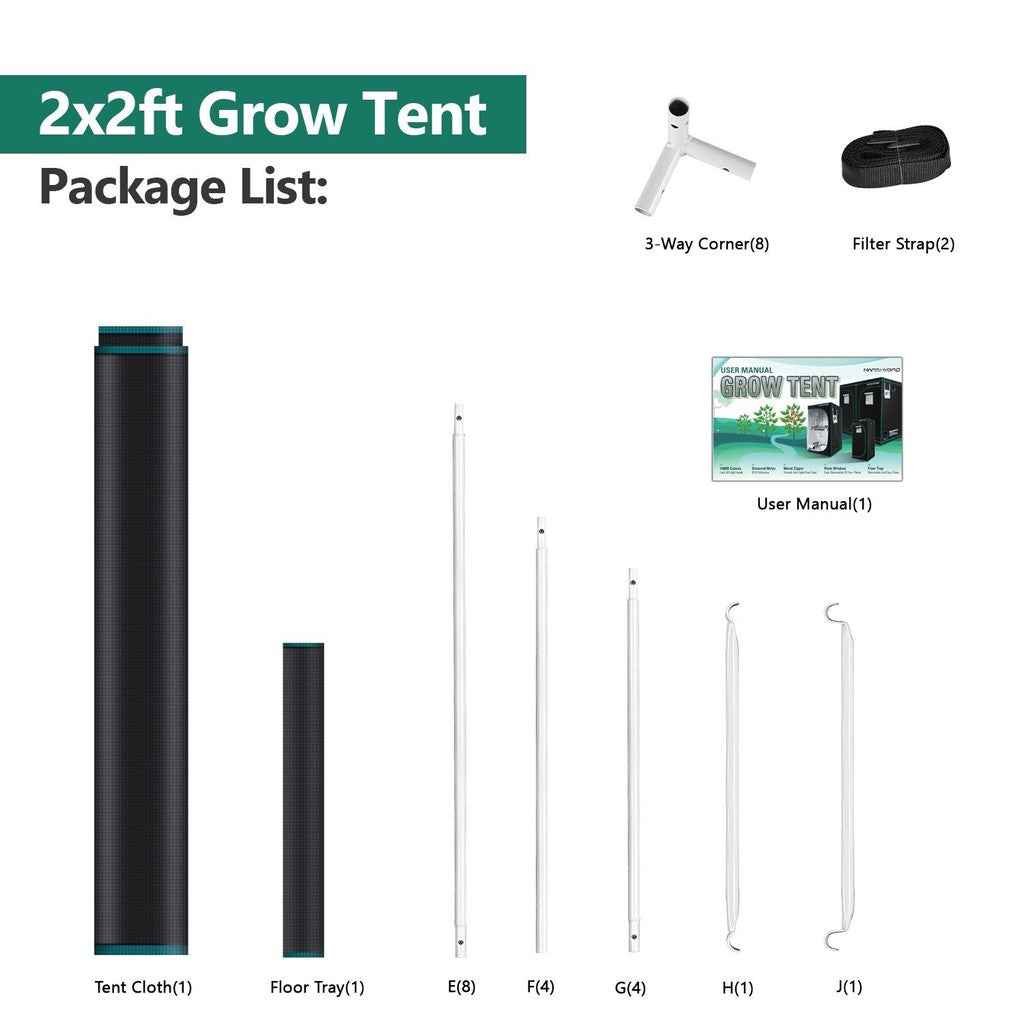 Mars Hydro Grow Tent 60×60×140 cm – Compact Indoor Gardening Tent
