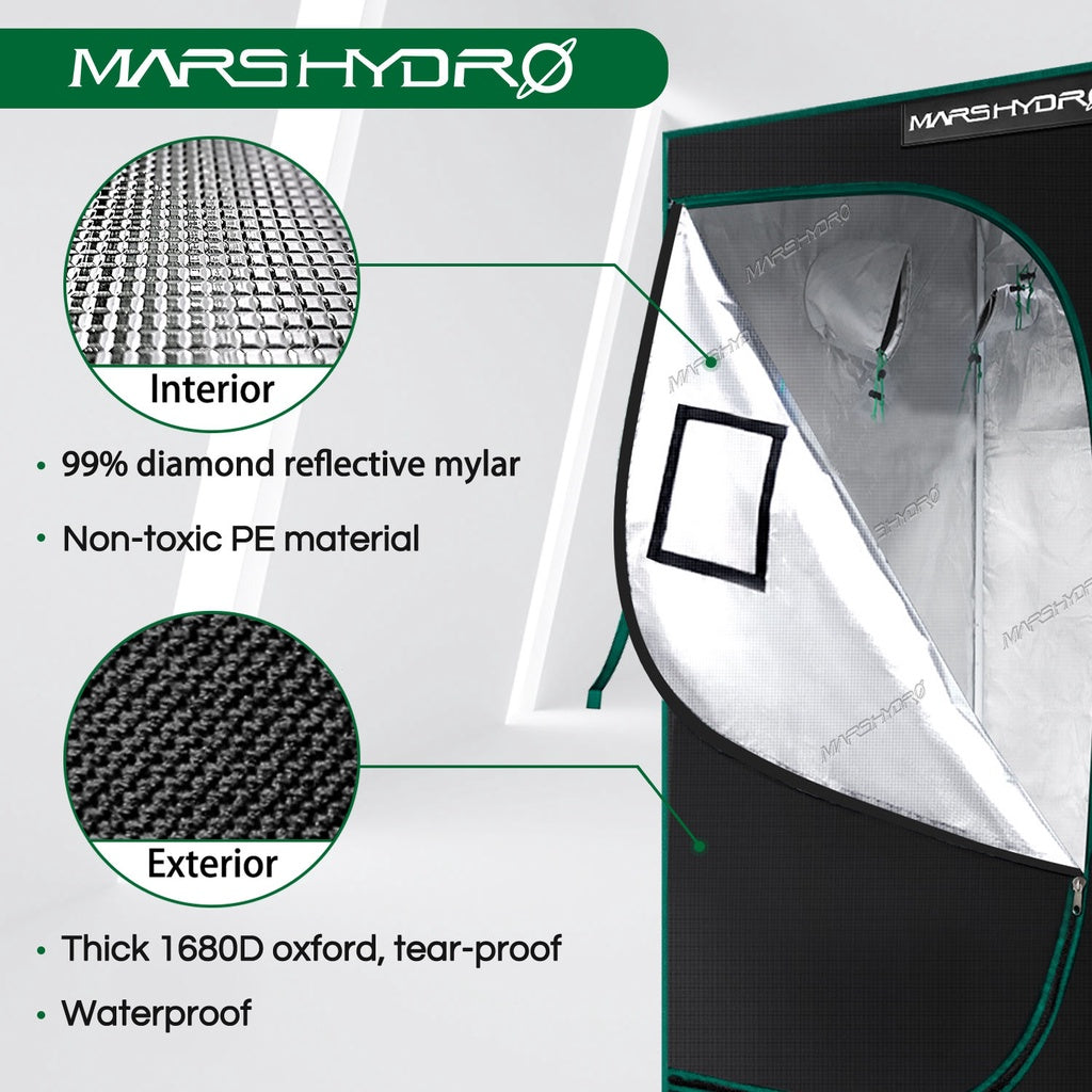 Mars Hydro Grow Tent 100×100×180 cm – For Home Gardening Use