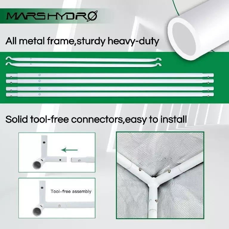 Mars Hydro Grow Tent 150×150×200 cm – Pro Indoor Gardening Tent