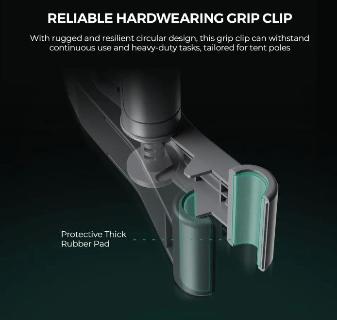 Mars Hydro 6" Auto Oscillating Clip-On Fan for Indoor Grow Tents