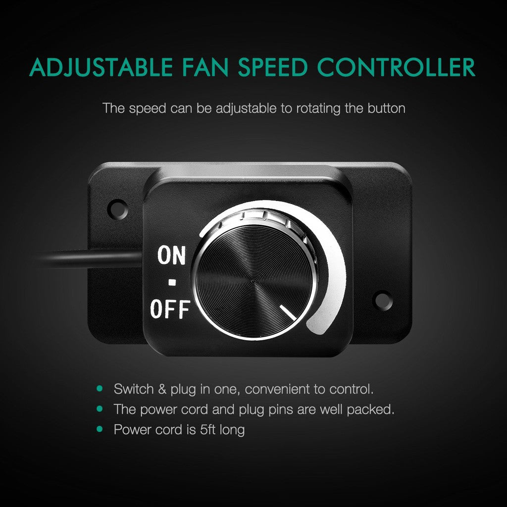 Mars Hydro 4” Inline Duct Fan with Speed Control – Quiet 200 CFM Ventilation for Grow Tents