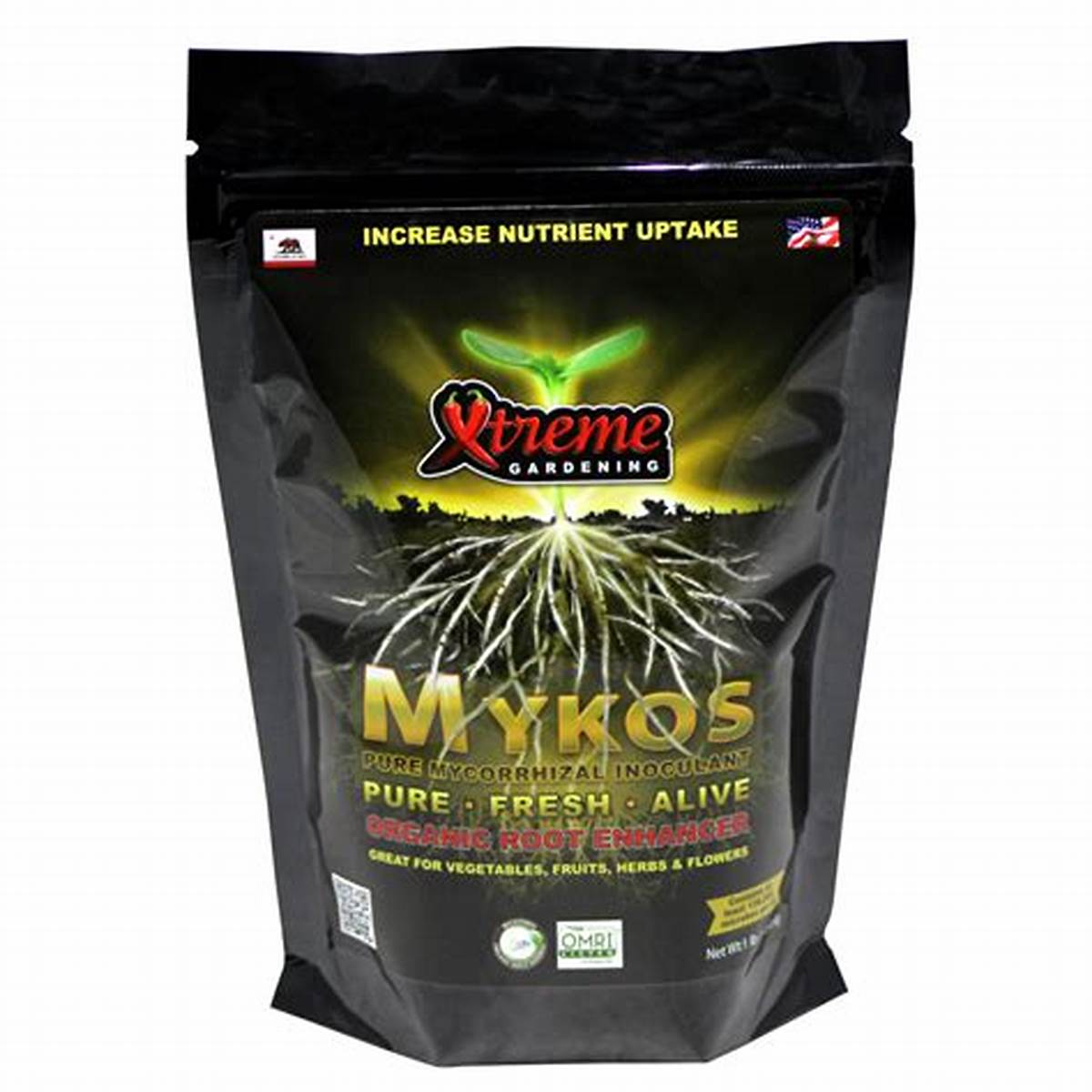 Mykos Root Enhancer – Pure Mycorrhizae for Vegetables, Herbs & Indoor Plants