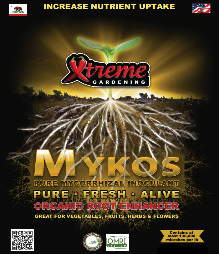 Mykos Root Enhancer – Pure Mycorrhizae for Vegetables, Herbs & Indoor Plants