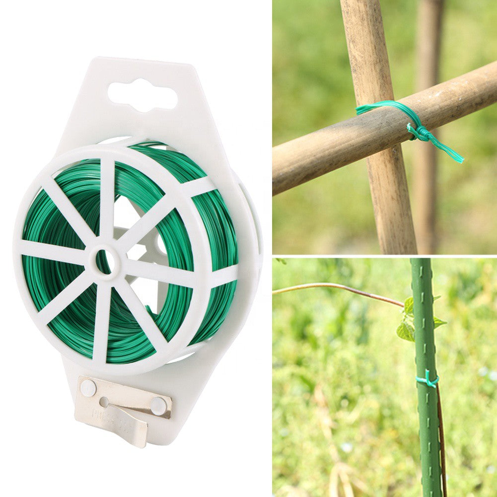 Gardening Twist Tie with Built-in Cutter Durable 30m – Plant Wire for Support & Training