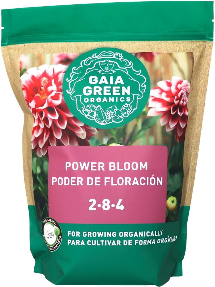 Gaia Green Power Bloom 2-8-4 – Organic Bloom Fertilizer for Vegetables, Herbs & Flowering Plants