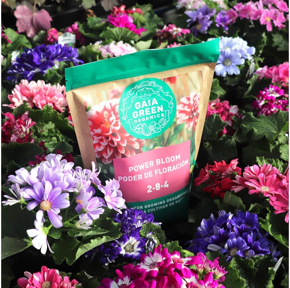 Gaia Green Power Bloom 2-8-4 – Organic Bloom Fertilizer for Vegetables, Herbs & Flowering Plants